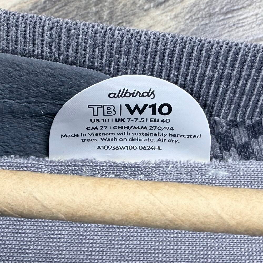 NIB Allbirds 10 Tree Breezer Knit Pack Medium Stormy Grey Ballet Flats - Picture 9 of 10